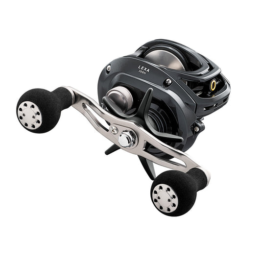 Daiwa Lexa 400 left-hand 6.3:1 dual-paddle baitcaster, LX400L