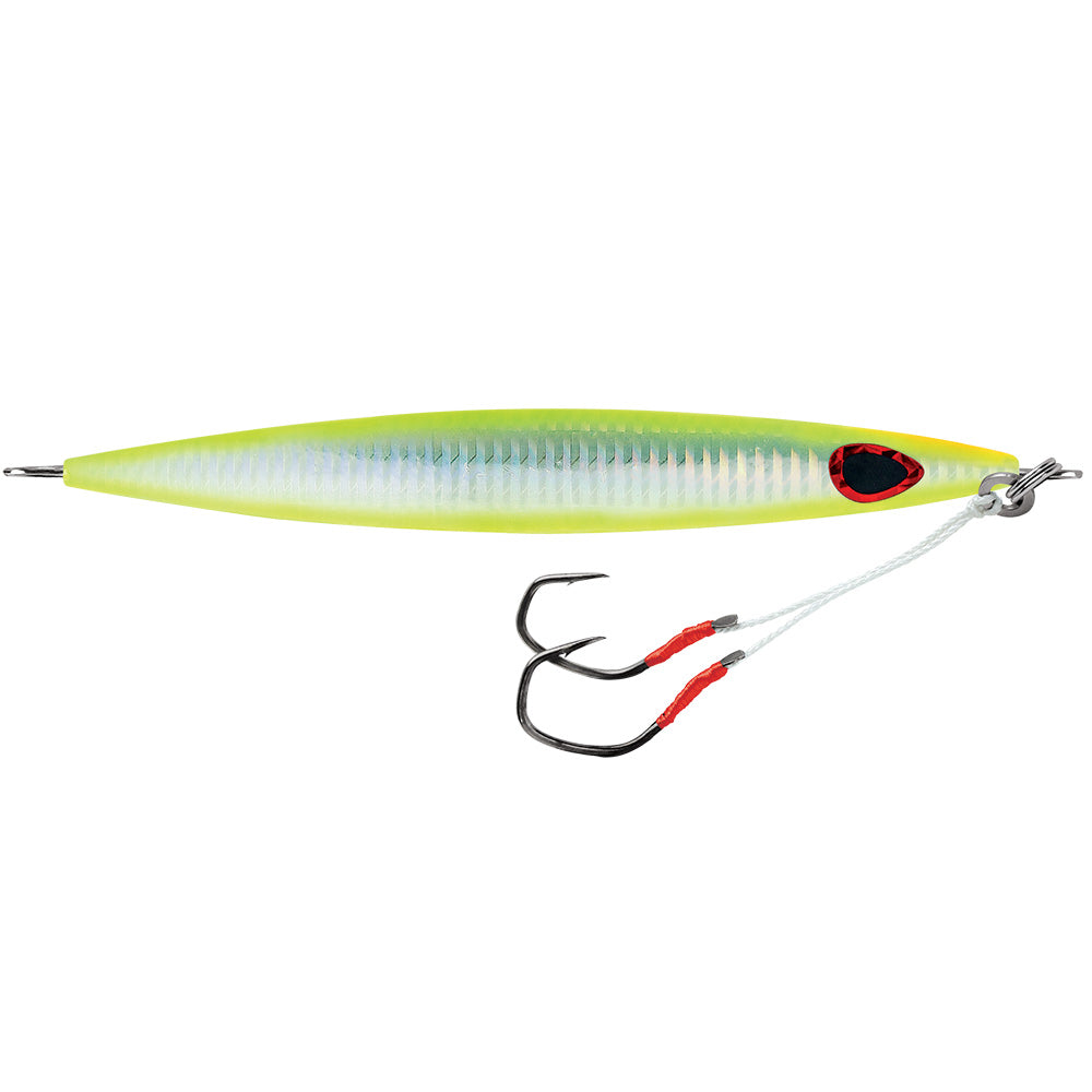 Williamson Kensaki 220 Jig 675 775oz UV Chartreuse Glow Zebra KSJ220UVCGZ