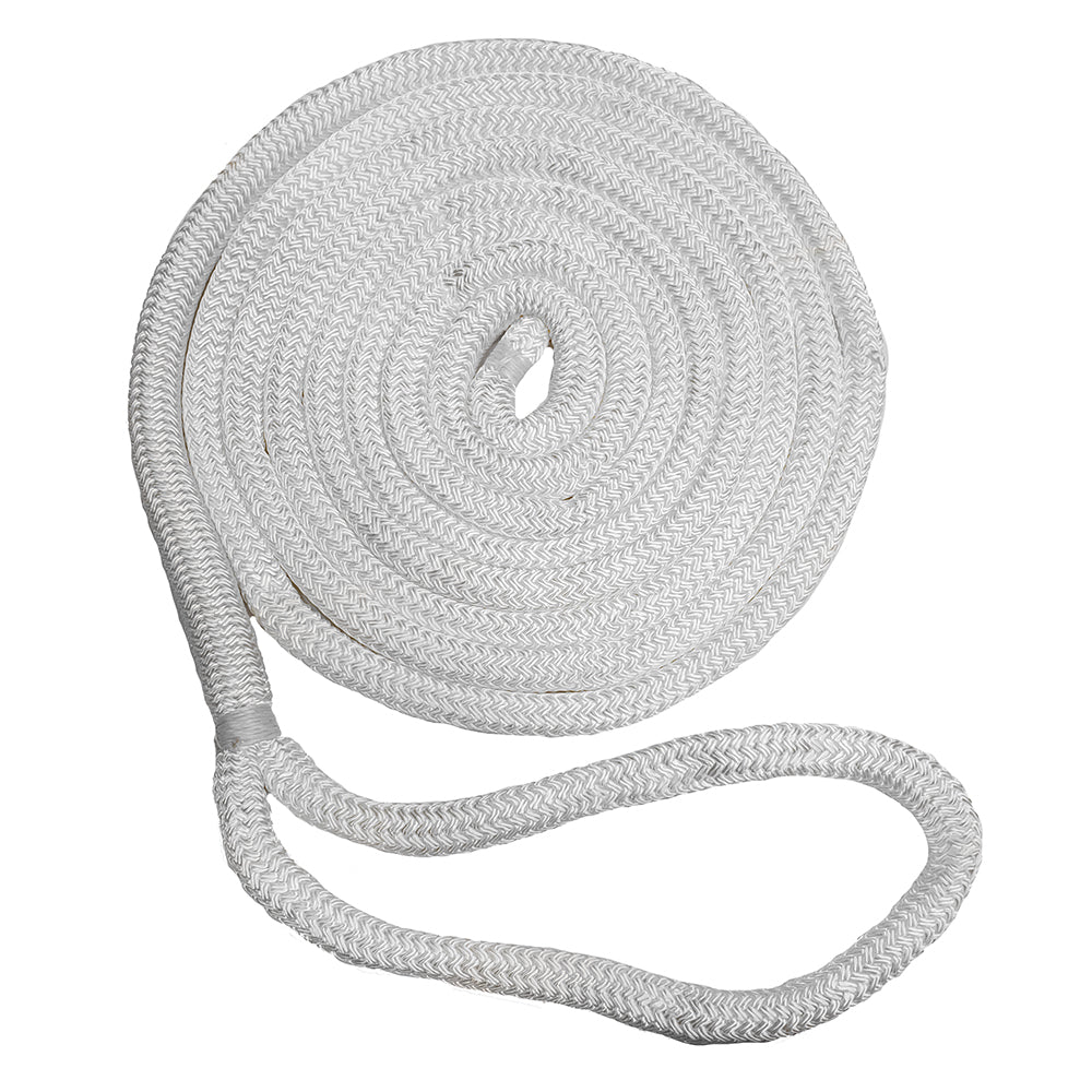 New England Ropes 34 Double Braid Dock Line White 25 C50502400025