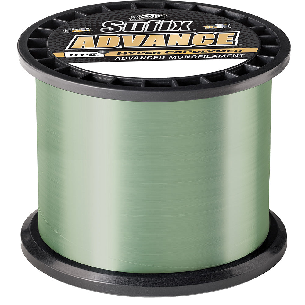 Sufix Advance Monofilament 12lb LowVis Green 1200 yds 6041012G