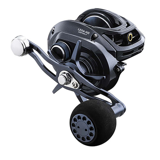 Daiwa Lexa 400 HD left-hand 7.1:1 power-handle baitcaster, LX-HD400HSL-P