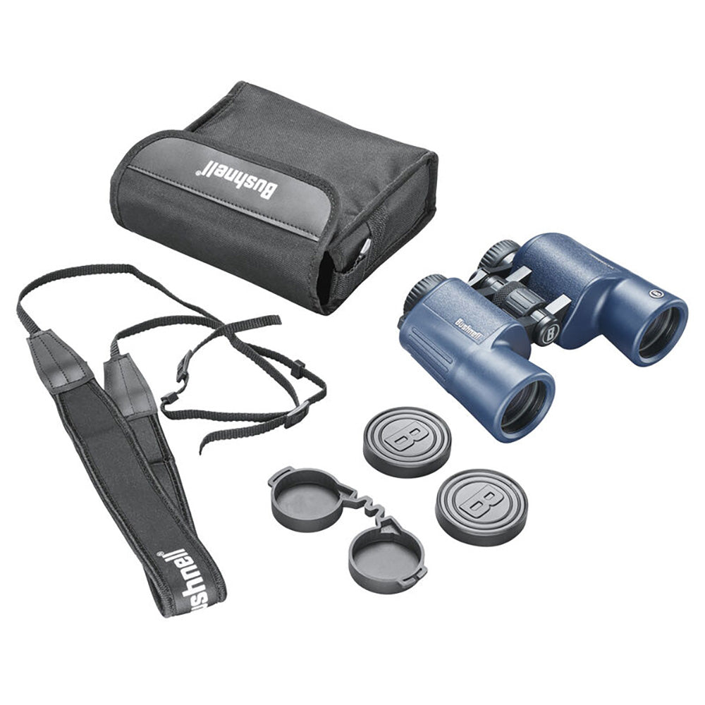 Bushnell 12x42mm H2O Binocular Dark Blue Porro WPFP Twist Up Eyecups 134212R