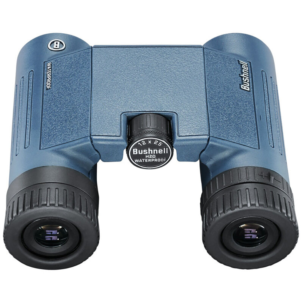 Bushnell 12x25mm H2O Binocular Dark Blue Roof WPFP Twist Up Eyecups 132105R