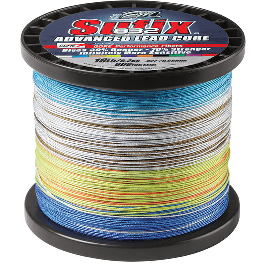 Sufix 832 Advanced Lead Core 10-Color Metered Trolling Line – 18 lb 600 yd