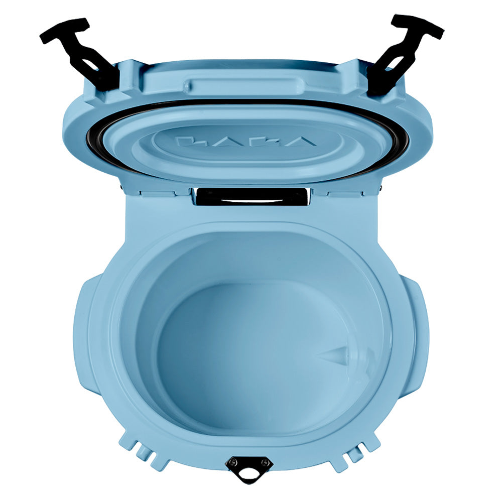 LAKA Coolers 30 Qt Cooler wTelescoping Handle Wheels Blue 1080
