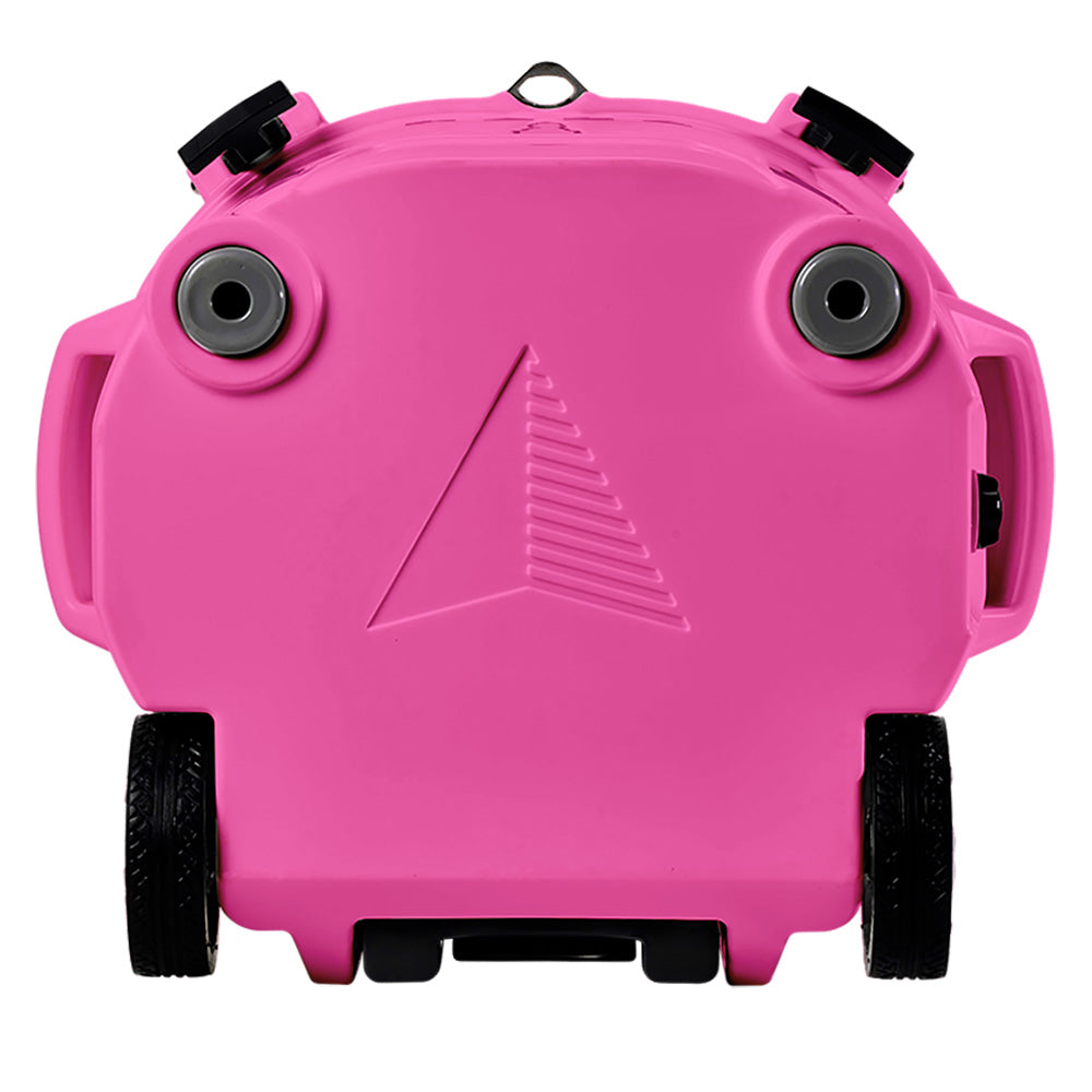 LAKA Coolers 30 Qt Cooler wTelescoping Handle Wheels Pink 1081