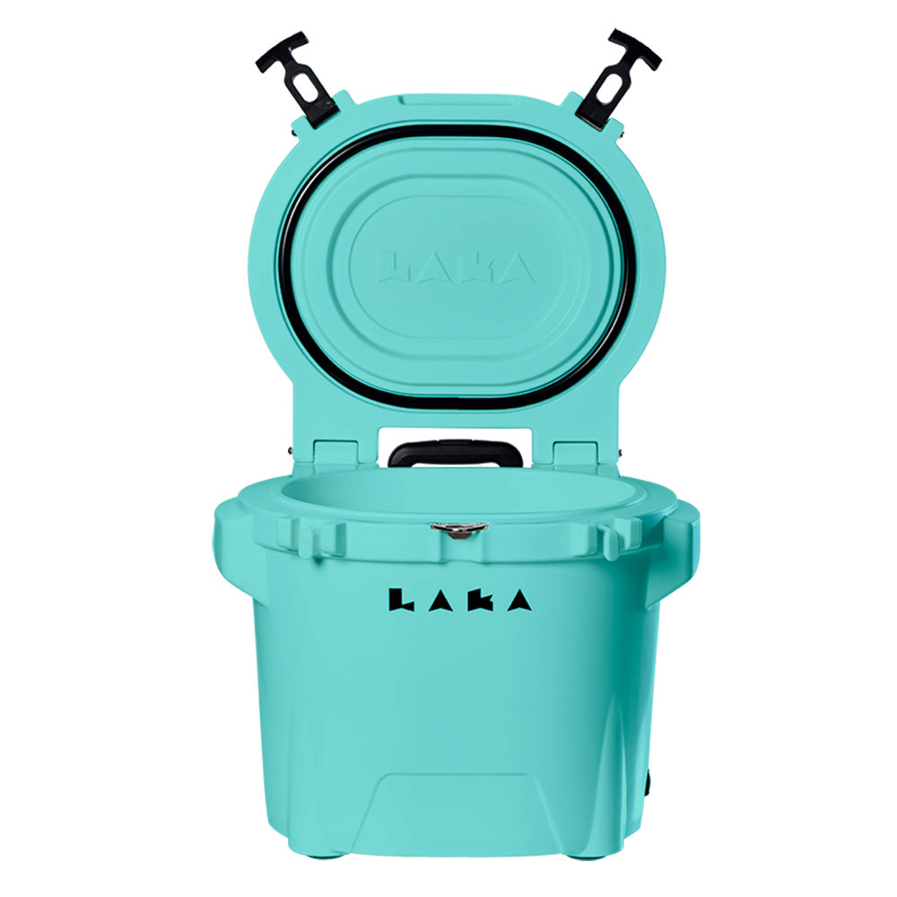 LAKA Coolers 30 Qt Cooler wTelescoping Handle Wheels Seafoam 1082