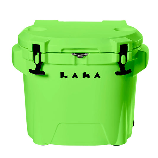 LAKA Coolers 30 Qt Cooler wTelescoping Handle Wheels Lime Green 1083