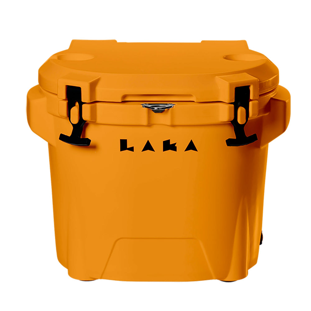 LAKA Coolers 30 Qt Cooler wTelescoping Handle Wheels Orange 1086