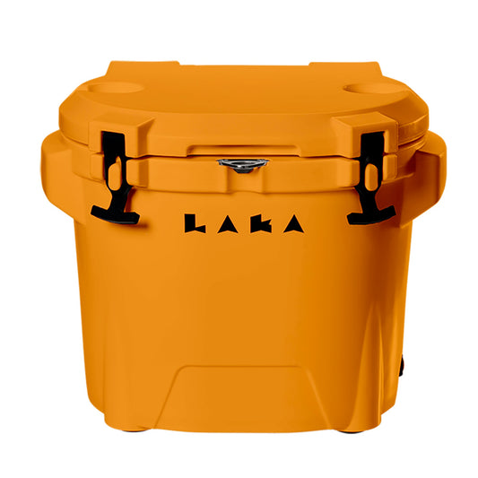 LAKA Coolers 30 Qt Cooler wTelescoping Handle Wheels Orange 1086