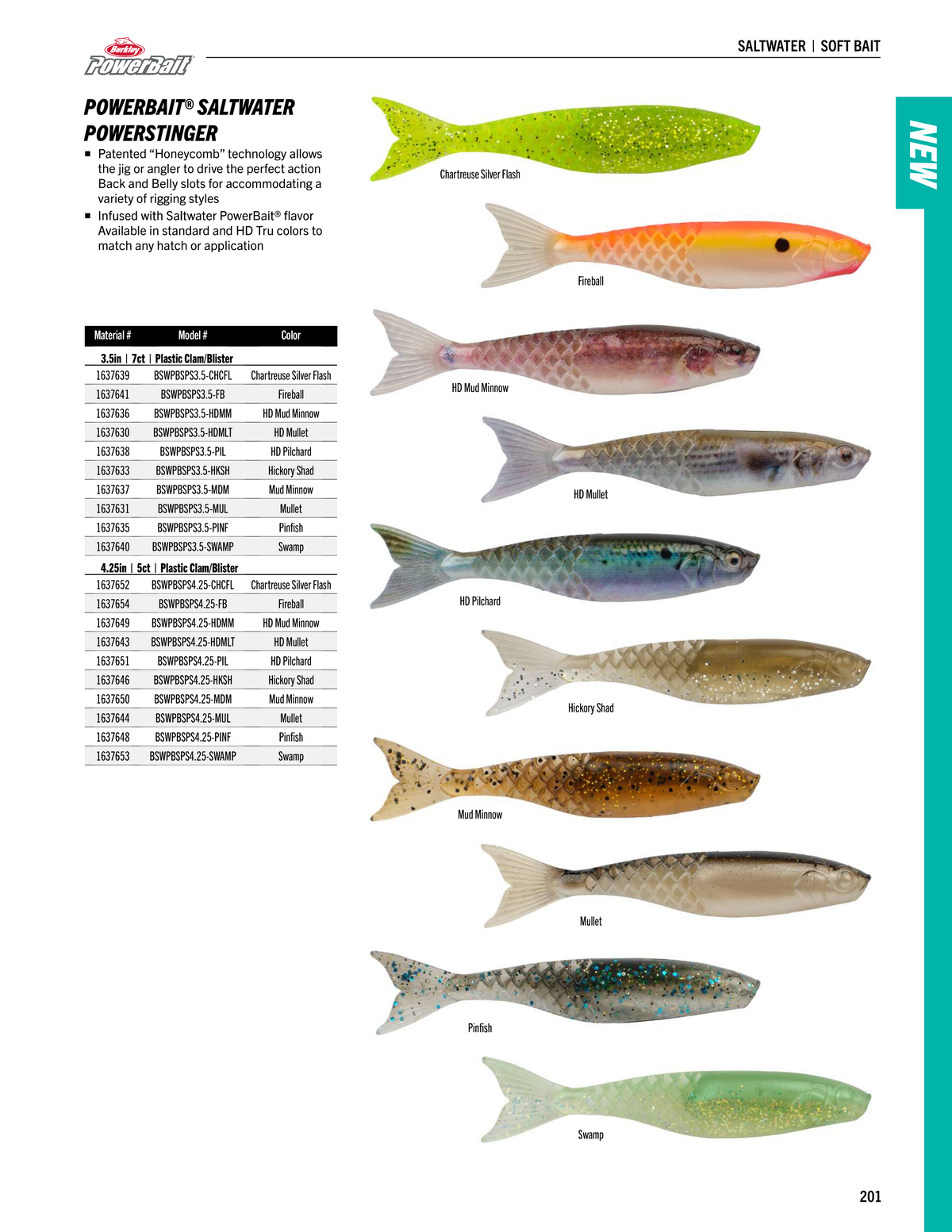 Berkley PowerBait PowerStinger Saltwater Soft Plastic Swimbait