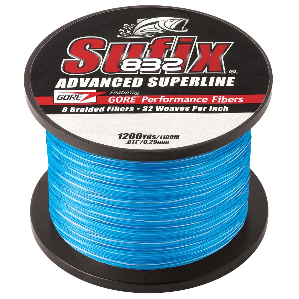 Fishing line including braid, monofilament and fluorocarbon