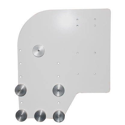Sea Brackets 2-inch aluminum backing disks installation view