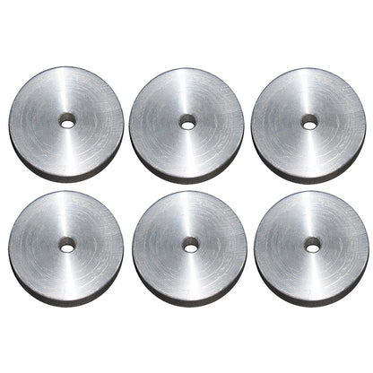 Sea Brackets 2-inch aluminum mounting backing disks 6 pack