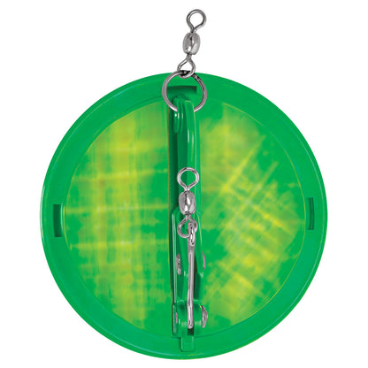 LuhrJensen 418 Dipsy Diver  Kelly GreenSilver Bottom Moon Jelly 55600012511