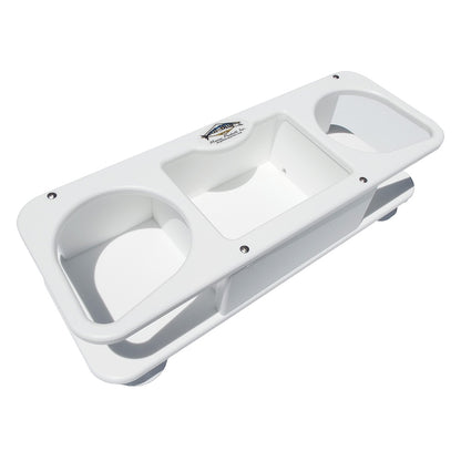 Deep Blue Marine MB-2 double cup holder with center storage