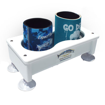 Deep Blue Marine DH-2 suction-cup drink holder storage detail