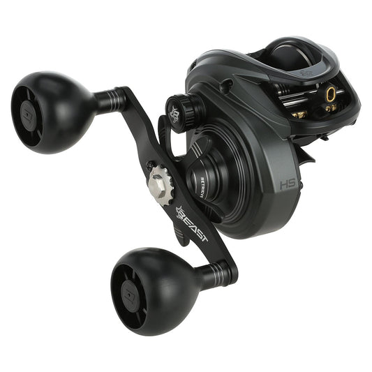 Abu Garcia Beast 400 HS low-profile reel with 105 mm aluminum handle