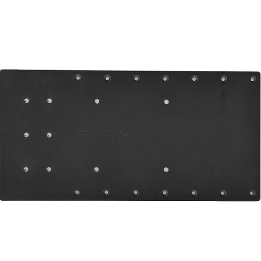 Sea Brackets 20 Straight Trolling Motor Plate fMinn Kota Quest  Black SEA2310BLK