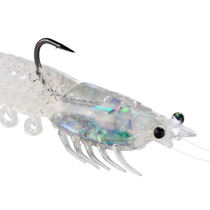 Berkley PowerBait Shrimperor 5" Coastal Candy line-through bait detail, MPN 1655537