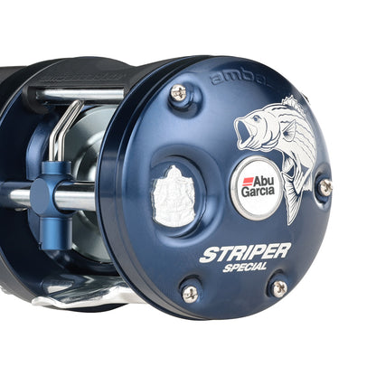 Abu Garcia Ambassadeur C3 Striper 6500 round reel profile view