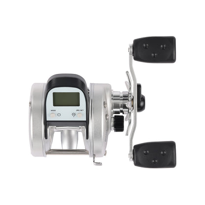 Abu Garcia Ambassadeur C1 5500LC digital line counter reel profile view