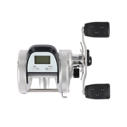 Abu Garcia Ambassadeur C1 6500LC digital line counter reel profile view