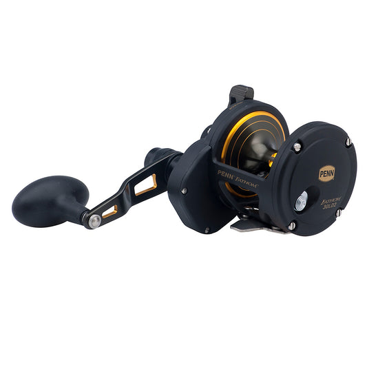PENN Fathom FTH30LD2 lever drag 2-speed reel side view