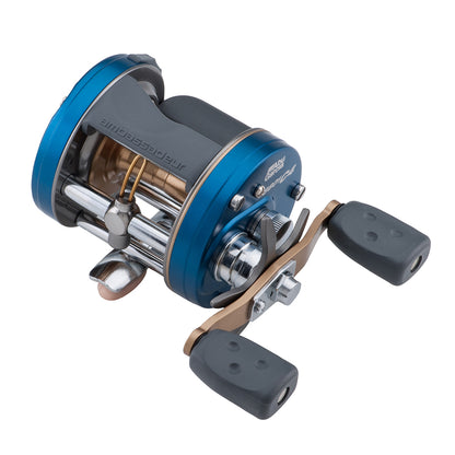 Abu Garcia Ambassadeur C4 6601 left-hand round baitcast reel side view