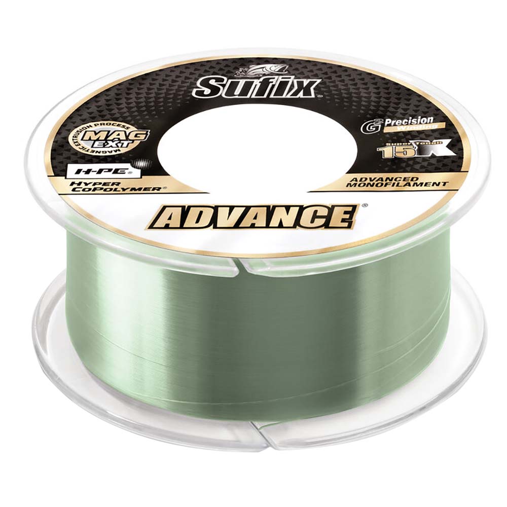 Sufix Advance Monofilament  17lb  LowVis Green  330 yds 604117G
