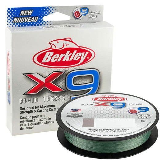 Berkley x9 Braid LowVis Green  80lb  295 yds  X9B3308022 1486831