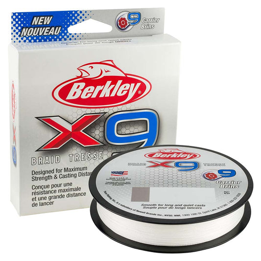 Berkley x9 Braid Crystal  100lb  219 yds  X9B330100CY 1486904