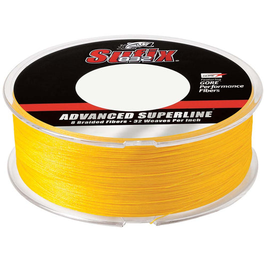 Sufix 832 Advanced Superline Braid  6lb  HiVis Yellow  600 yds 660206Y