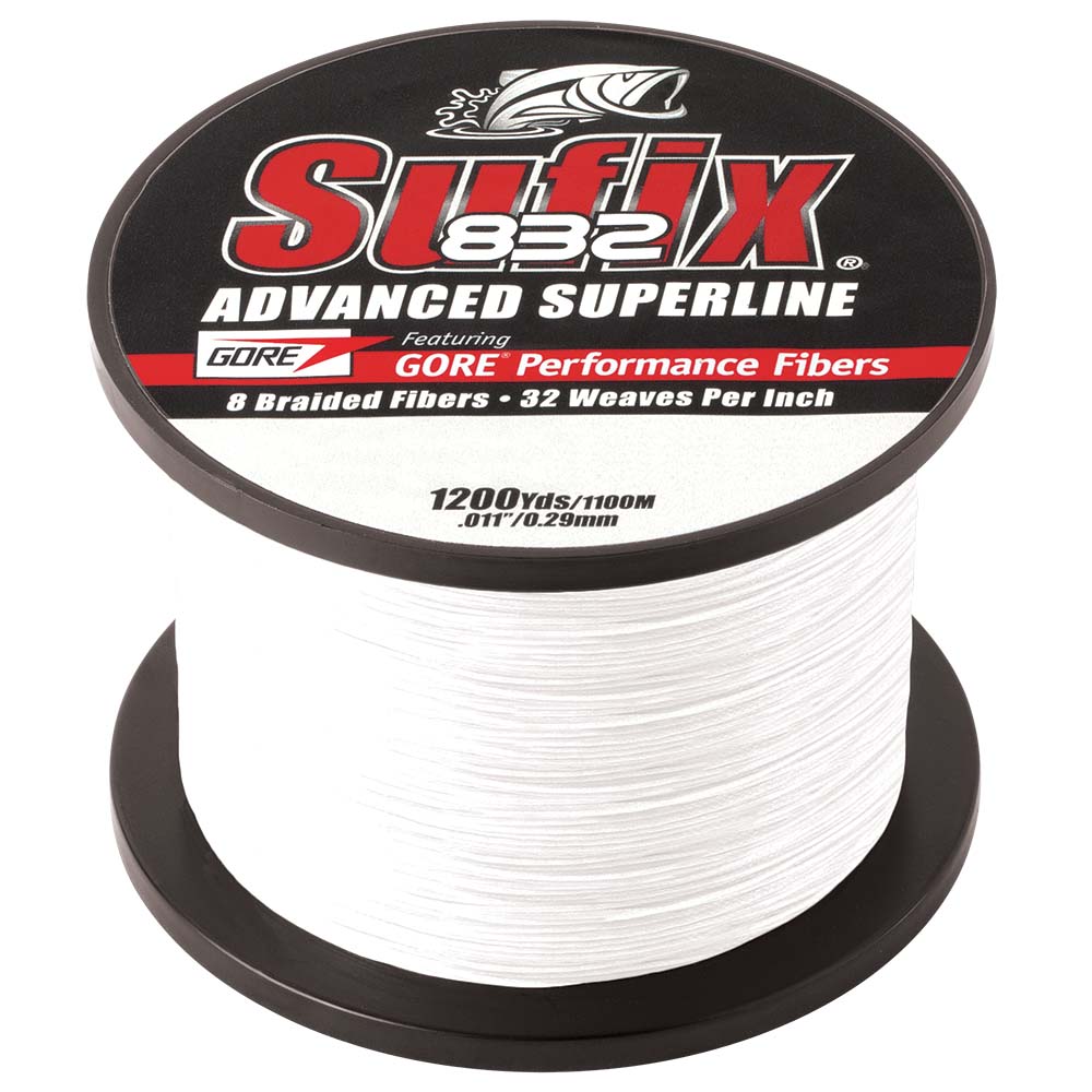 Sufix 832 Advanced Superline Braid  6lb  Ghost  1200 yds 660306GH
