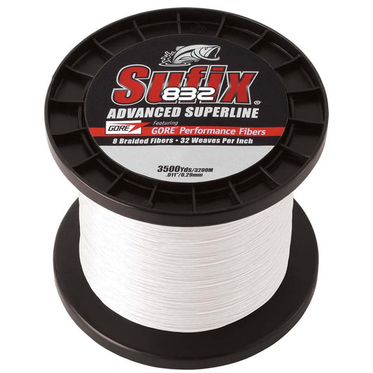 Sufix 832 Advanced Superline Braid  6lb  Ghost  3500 yds 660406GH