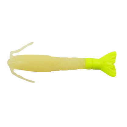 Berkley Gulp! Saltwater Shrimp 3" Glow/Chartreuse, MPN 1240004