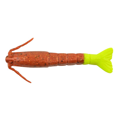 Berkley Gulp! Saltwater Shrimp 3" New Penny/Chartreuse, MPN 1240005
