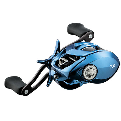 Daiwa Coastal TWS 80 left-hand reel side view, UPC 043178922668