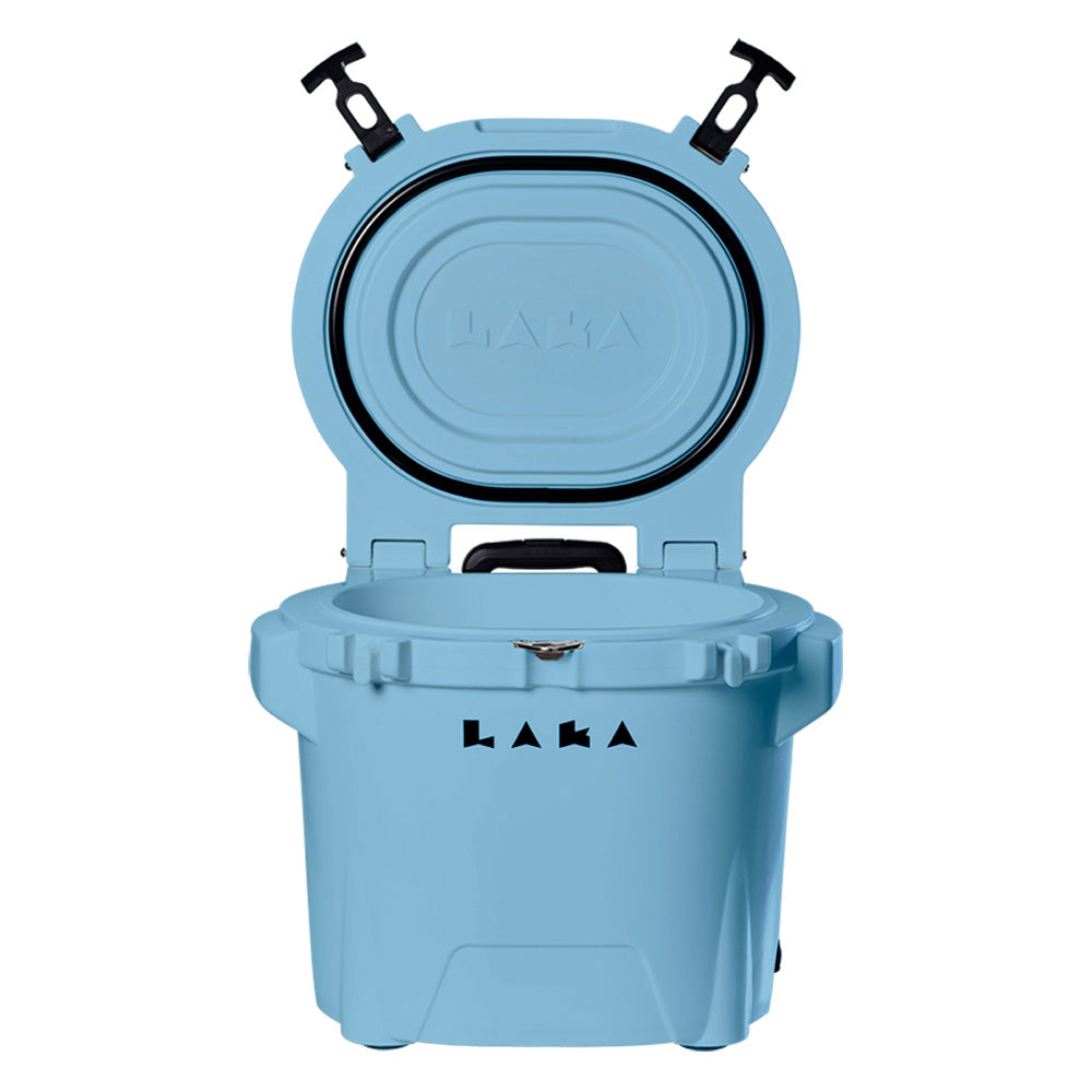 LAKA Coolers 30 Qt Cooler wTelescoping Handle  Wheels  Blue 1080