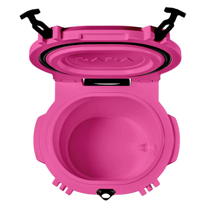 LAKA Coolers 30 Qt Cooler wTelescoping Handle  Wheels  Pink 1081