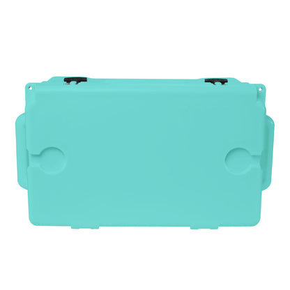 LAKA 45 Qt rotomolded cooler Seafoam wire basket detail