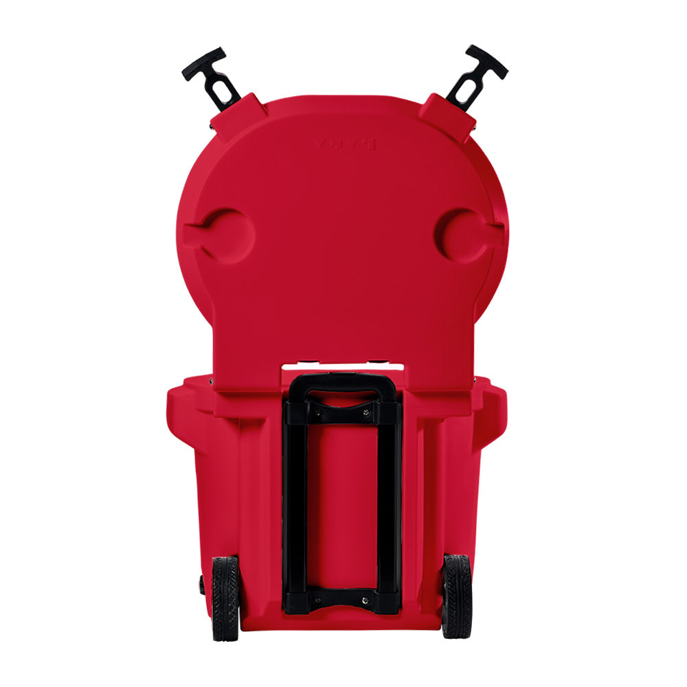 LAKA Coolers 30 Qt Cooler wTelescoping Handle  Wheels  Red 1089