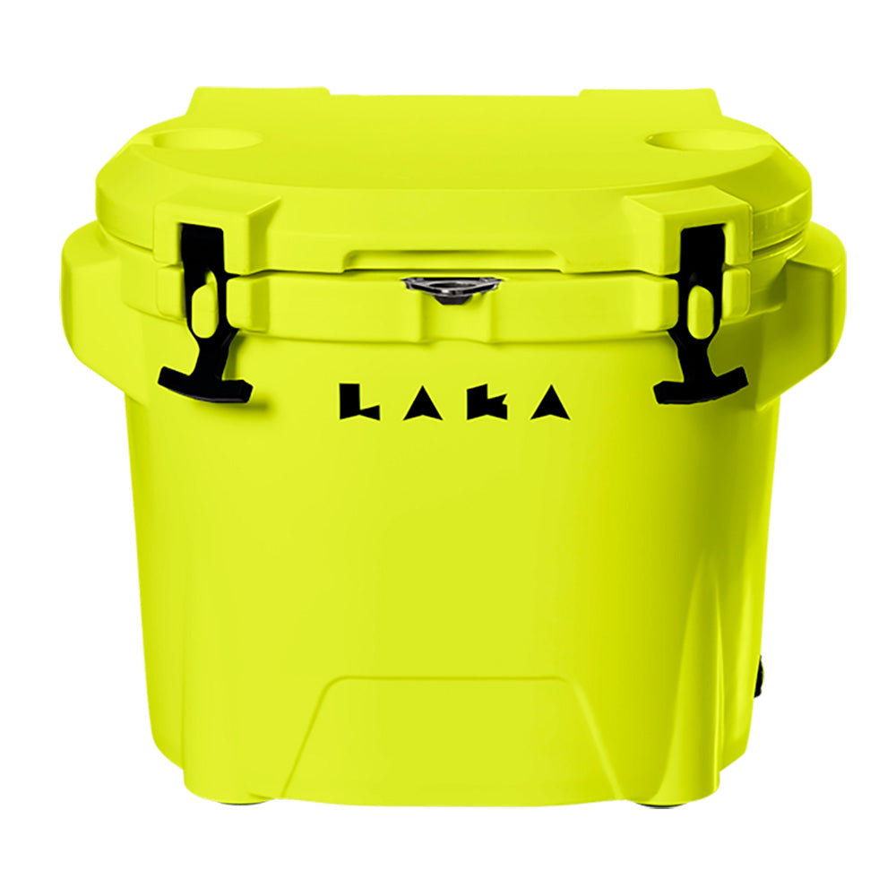 LAKA Coolers 30 Qt Cooler wTelescoping Handle  Wheels  Yellow 1087
