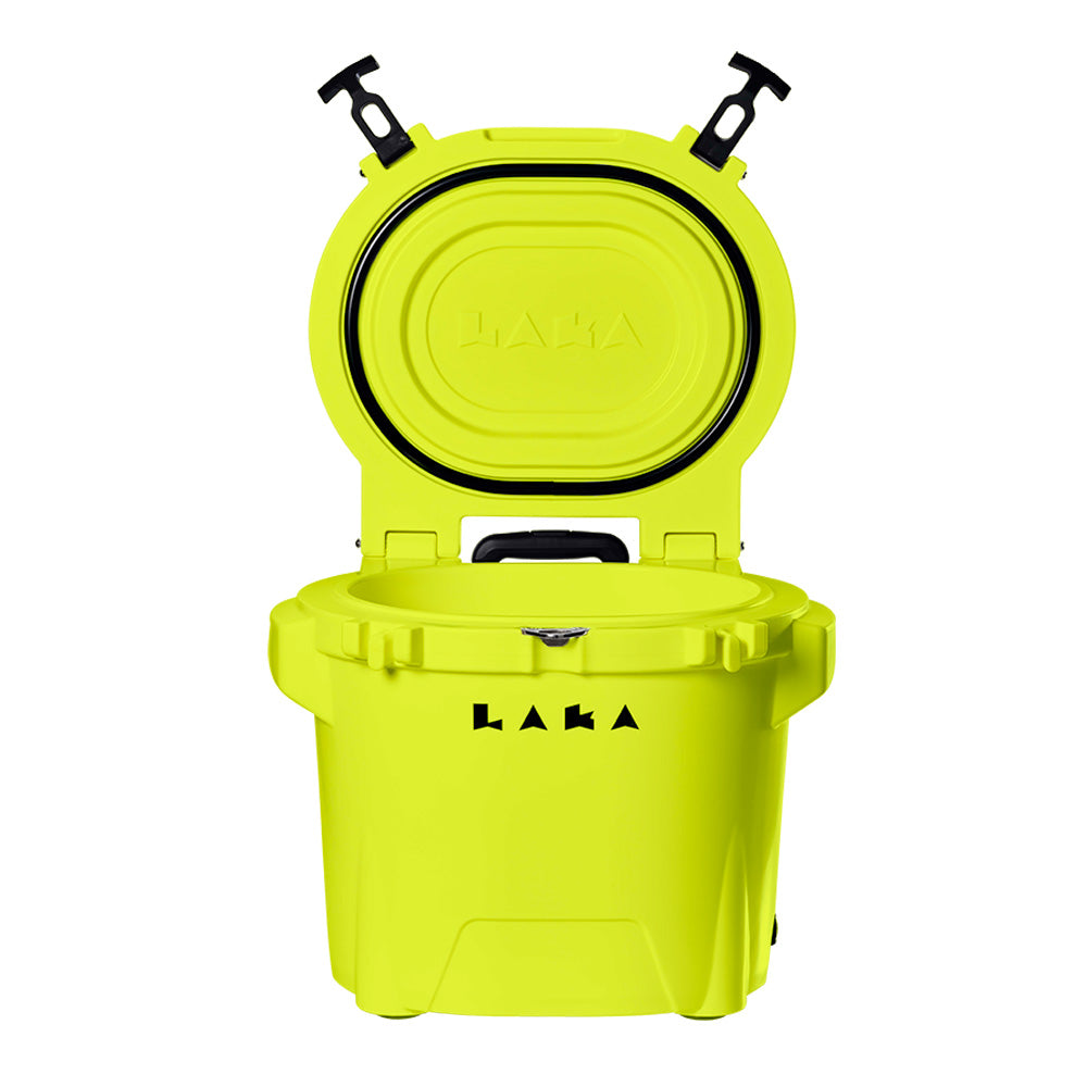 LAKA Coolers 30 Qt Cooler wTelescoping Handle  Wheels  Yellow 1087