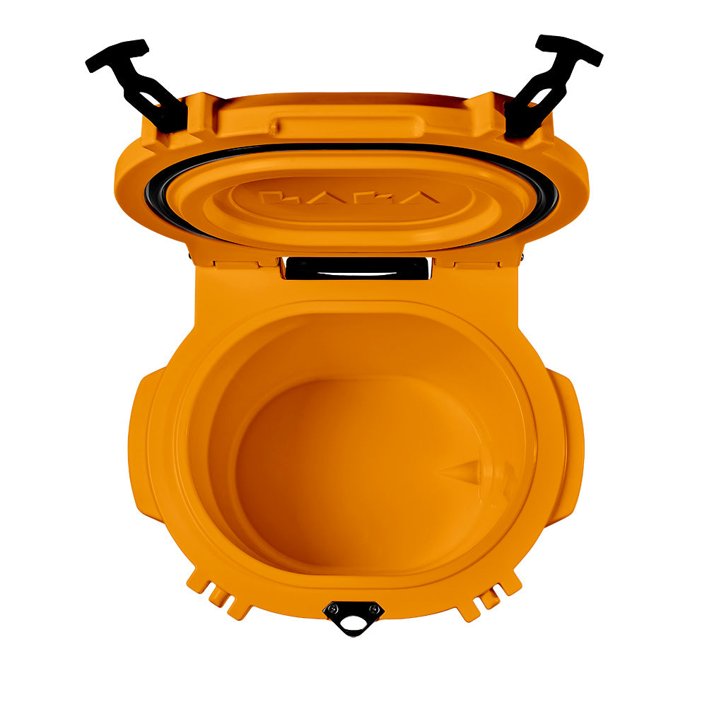 LAKA Coolers 30 Qt Cooler wTelescoping Handle  Wheels  Orange 1086