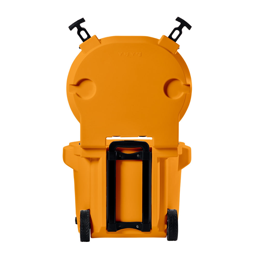 LAKA Coolers 30 Qt Cooler wTelescoping Handle  Wheels  Orange 1086