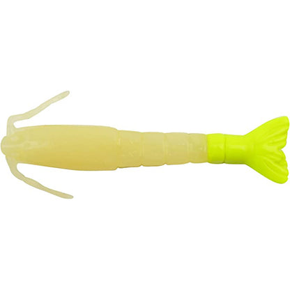 Berkley Gulp! Saltwater Shrimp 4" Glow/Chartreuse, MPN 1240010