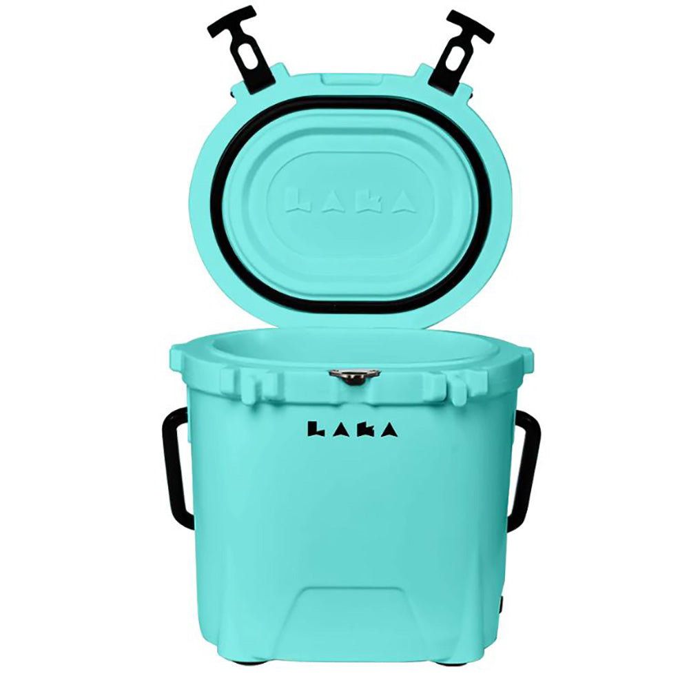 Compact rotomolded fishing cooler for day trips and small boats