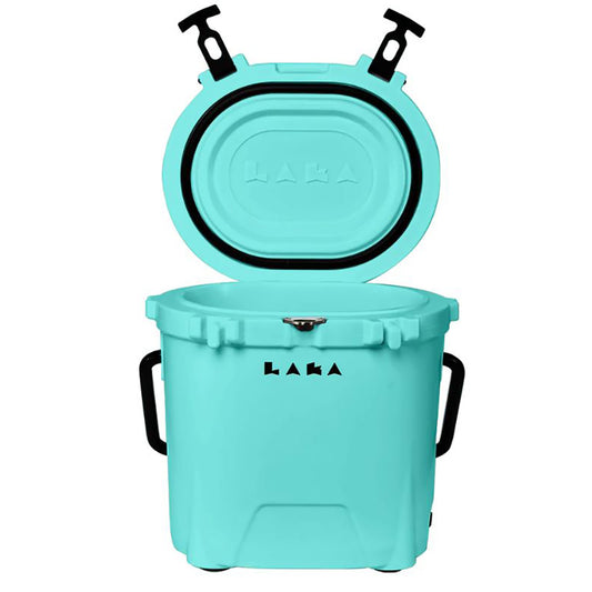 Compact rotomolded fishing cooler for day trips and small boats