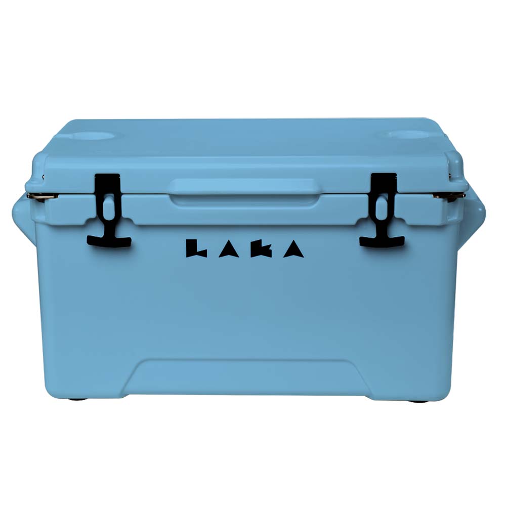 Large rotomolded fishing cooler for offshore fishing and extended trips